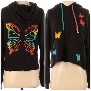 Lauren Moshi Rita Rainbow Butterfly Top 🦋